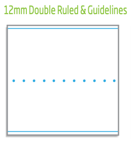 Olympic NSW Student Notebook 175 x 240mm Double Ruled 12mm Khaki Box of 20