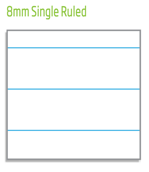 Olympic NSW Student Notebook 250 x 175mm Single Ruled 8mm Green Box of 20