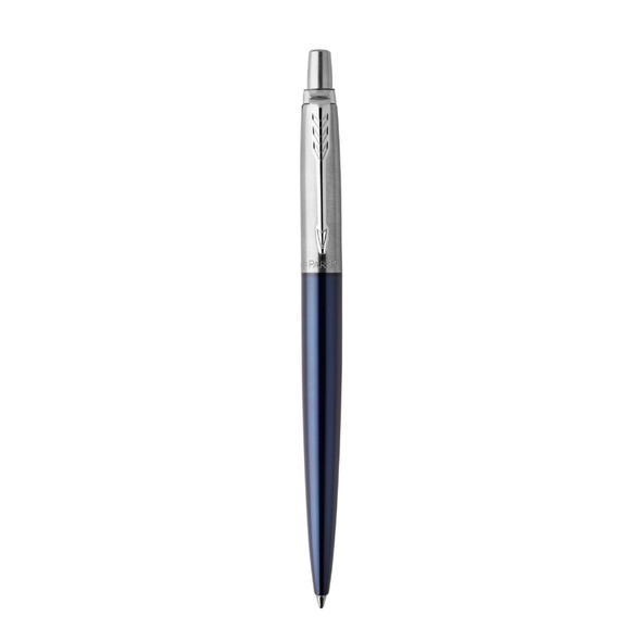 Parker Jotter Ballpoint Pen Royal Blue and Chrome Trim Medium Tip