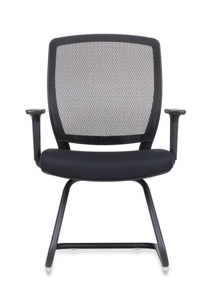 Rapidline Medium Mesh Back Hartley Visitor Chair Black Fabric