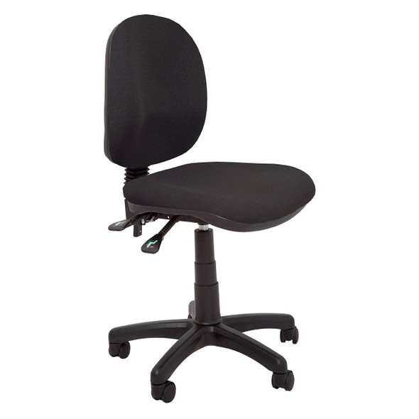 Rapidline ET20 Budget Medium Back Operator Chair Black Fabric