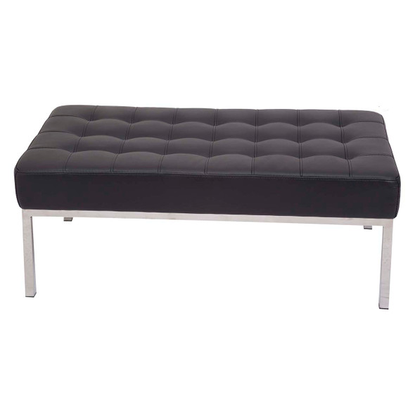 Rapidline Black PU Venus Ottoman