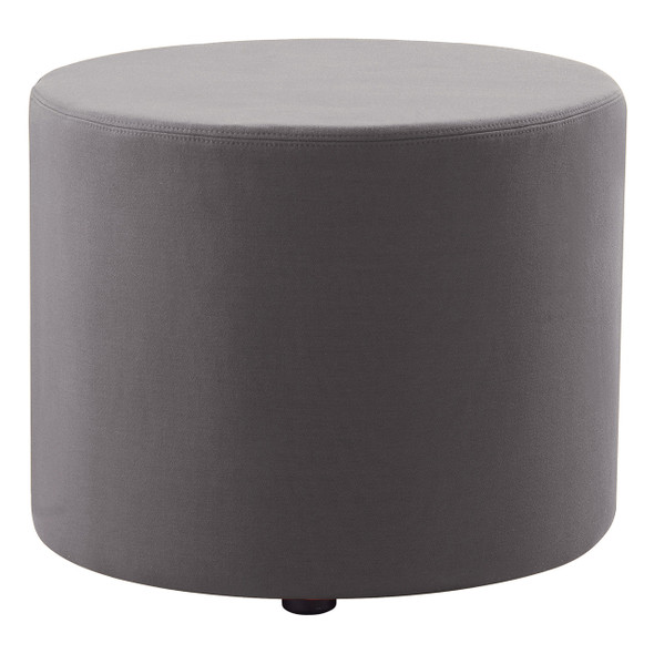 Rapidline Mars Round Ottoman Charcoal Fabric
