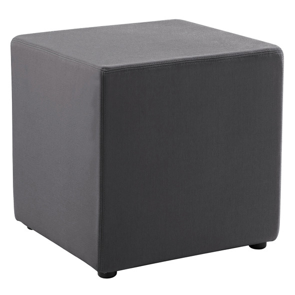 Rapidline Mars Square Ottoman Charcoal Fabric