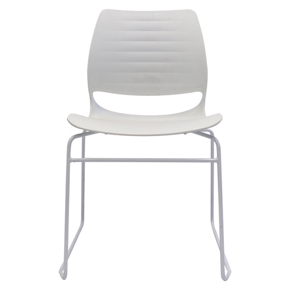 Rapidline White Vivid Visitor Chair Sled Base