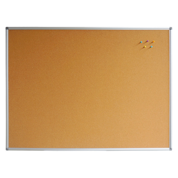 Rapidline Standard Corkboard 1200 x 15 x 900mm Aluminium Frame
