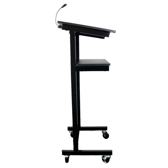 Rapidline Heavy Duty 445 x 450 x 1200mm Lectern Black