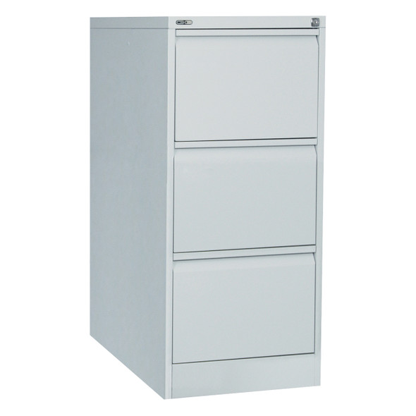 Rapidline Go Vertical Filing Cabinet 3 Drawer 460 x 620 x 1016mm Silver Grey