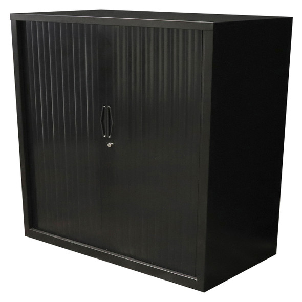 Rapidline Go Tambour Door Cupboard 1200 x 1016 x 473mm Black