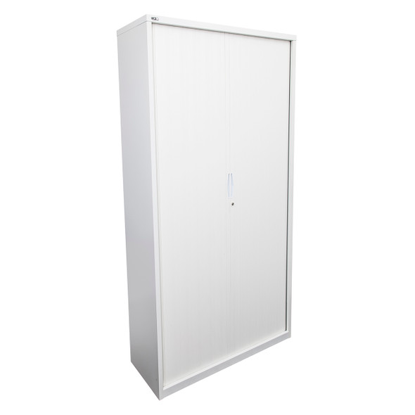 Rapidline Go Tambour Door Cupboard 1200 x 1981 x 473mm White