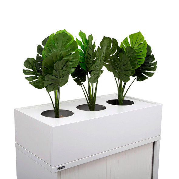 Rapidline Planter Box 1200 x 230 x 473mm Only White for Go Tambour Door Cupboard