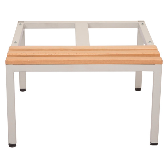 Rapidline Seat and Stand for Go 2 Lockers 305mm Light Oak / Silver Grey