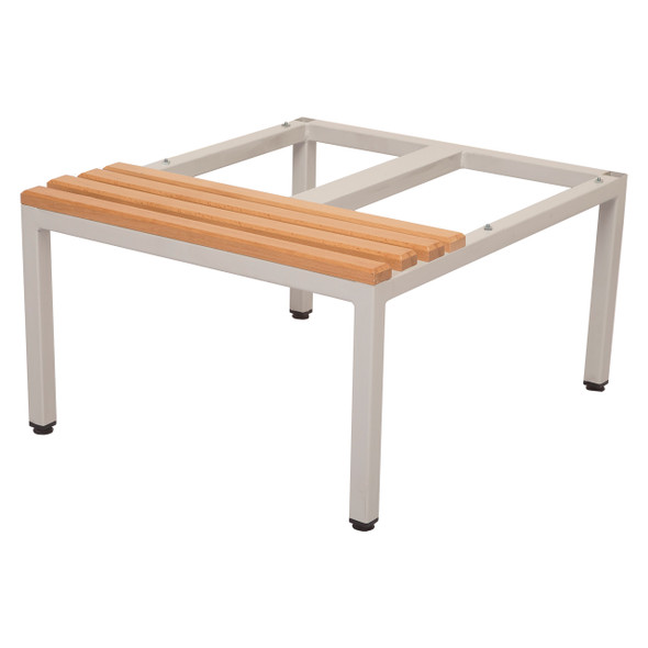 Rapidline Light Oak / Silver Grey Seat and Stand for Go 2 Lockers 305mm