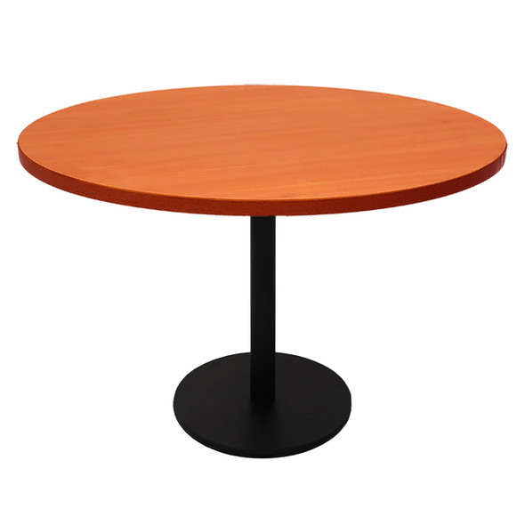 Rapidline Estilo Round Table Flat Disc Base 1200mm Diameter Cherry / Black