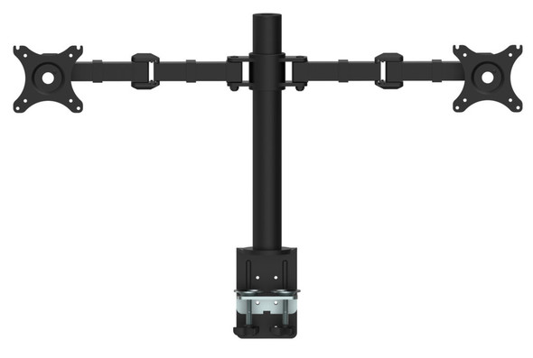 Rapidline Revolve Pole Mounted Dual Monitor Arm Black