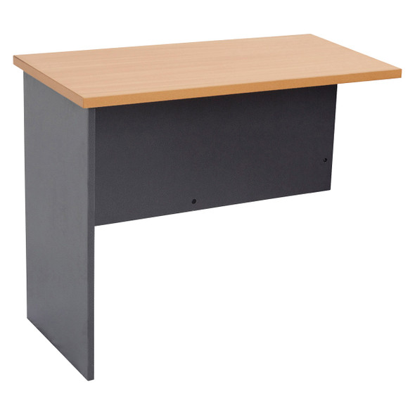 Rapidline Corner Workstation Desk Return 1200 x 600 x 730mm Beech / Ironstone