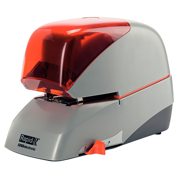 Rapid 5080E Electric Stapler Silver Orange