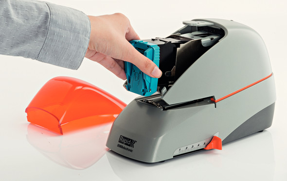 Rapid Electric Stapler Silver Orange 5080E