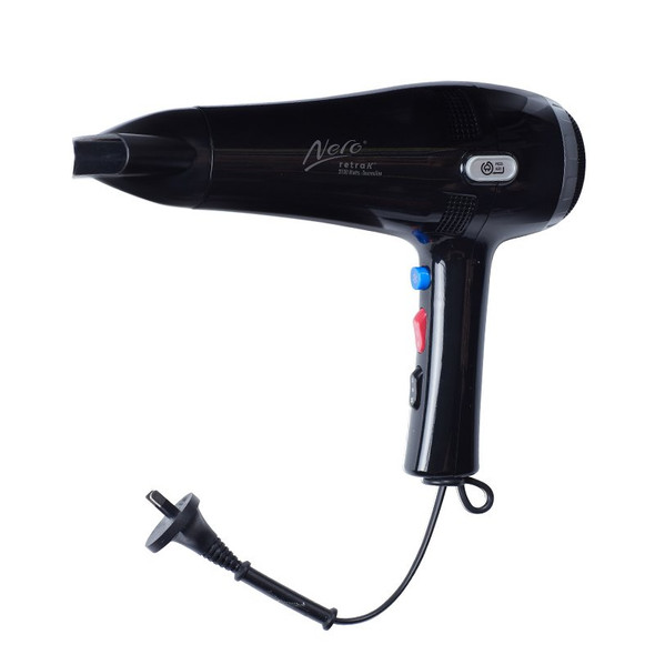 Nero Retrak Hair Dryer Gloss Black