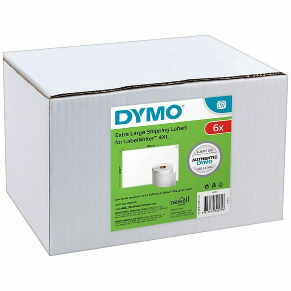 Dymo #S0904980 6 Labelwriter 5xl Extra Large Shipping Labels 104 X 159mm - dymo waterproof labels, dymo industrial label printer, dymo rhino label printer | Mega Office Supplies