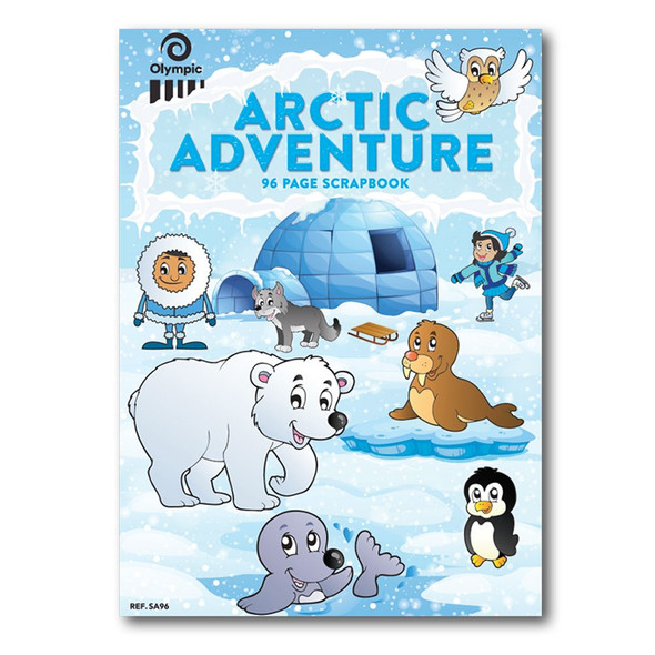 Olympic Arctic Adventure Scrap Book 96 Pages Blank Stapled Pack of 10