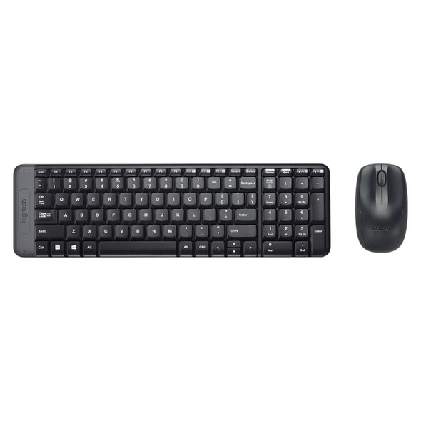 Logitech MK220 USB Wireless Keyboard and Mouse Combo Black