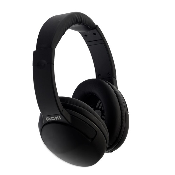 Moki Nero Headphone with Microphone Black