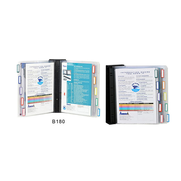 Wall Display - 10 Panel Top Opening Clear & Bracket Flippa