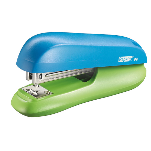 Rapid F6 Half Strip Stapler Blue Green