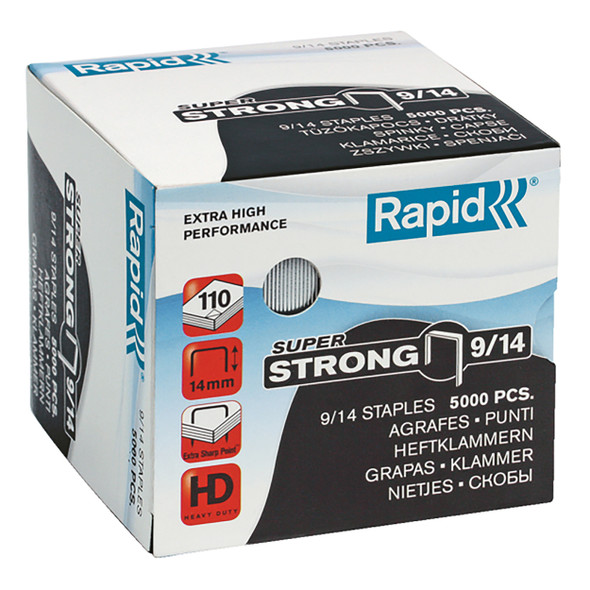 Rapid Super Strong 9/14mm Staples Box 5000