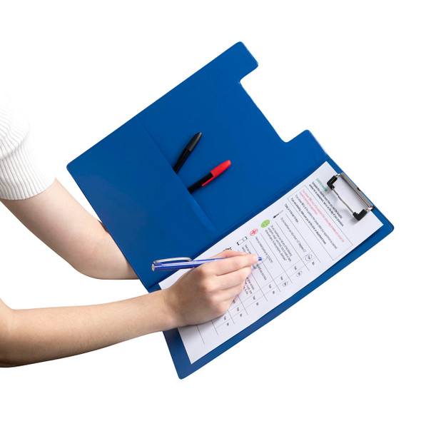 Marbig A4 Clipfolder Polypropylene Blue