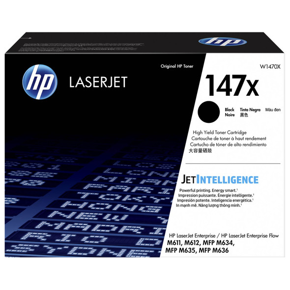 HP 147X High Yield Original LaserJet Toner Cartridge Black 25200 Pages