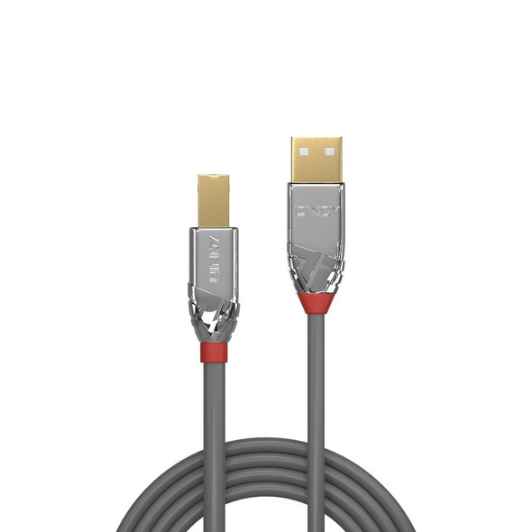 USB 2.0 Type A to B Cable Cromo Line Lindy 2m