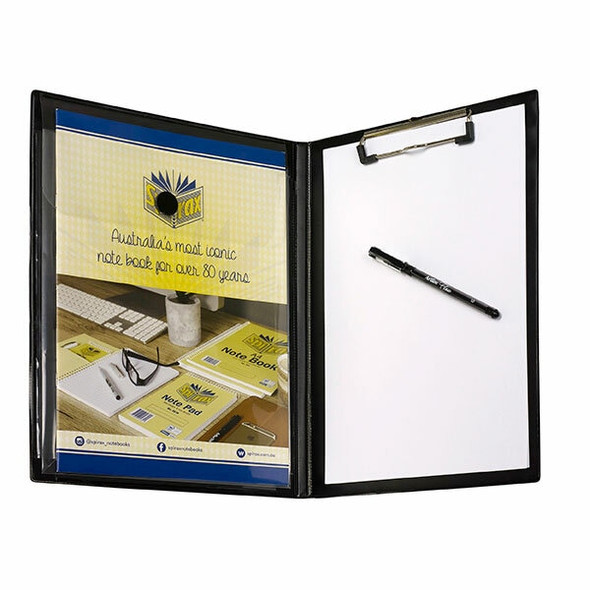 Marbig Professional Clipfolder Insert with Expanding Pocket Black