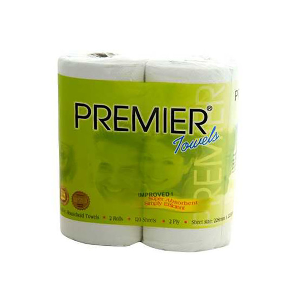 Tru Soft Premier Kitchen Towel 2 Ply Twin Pack GECA Approved 60 Sheets Pack10 