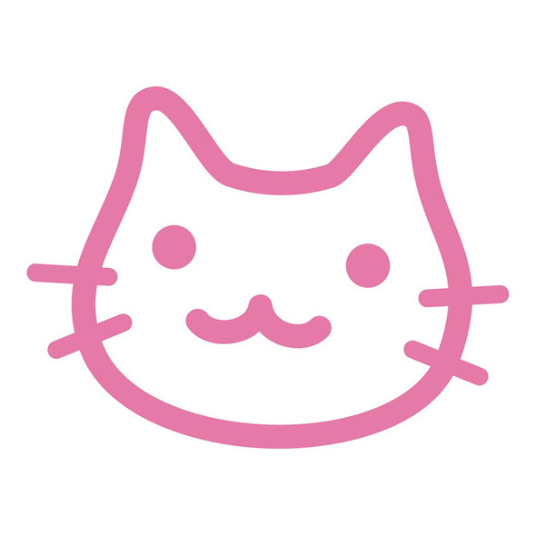 Erasable Rubber Stamp Cat Pink Pilot FriXion