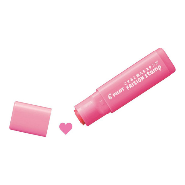 Pilot FriXion Erasable Rubber Stamp Heart Pink