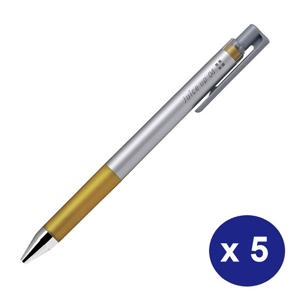 Pilot Juice Up Gel Pen 0.4mm Gold Box of 5