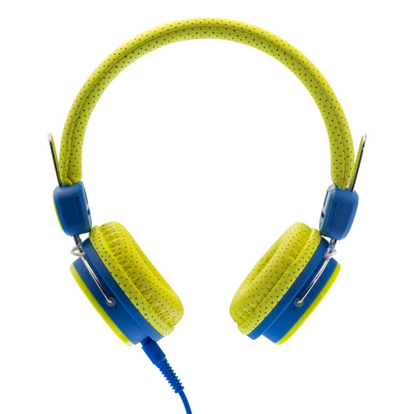Moki Volume Limited Kid Safe Headphone Yellow Blue