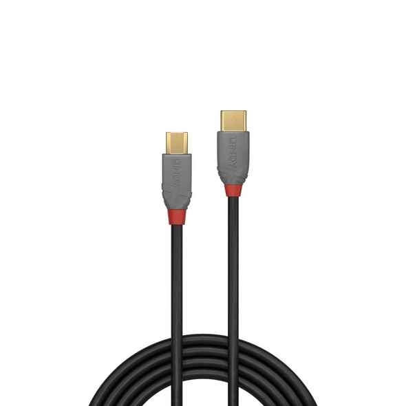 USB 2.0 Type C to Micro-B Cable Anthra Line Lindy 2m