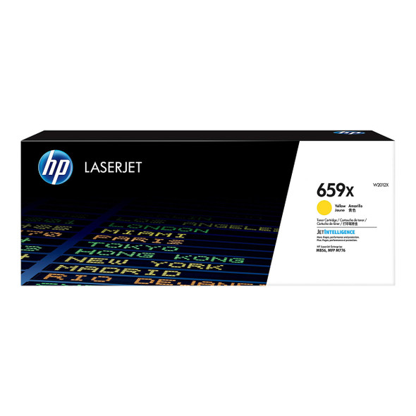 HP 659X High Yield Original LaserJet Toner Cartridge Yellow 29000 Pages