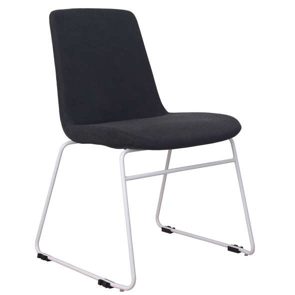 Rapidline Tempo Black Fabric Visitor Chair
