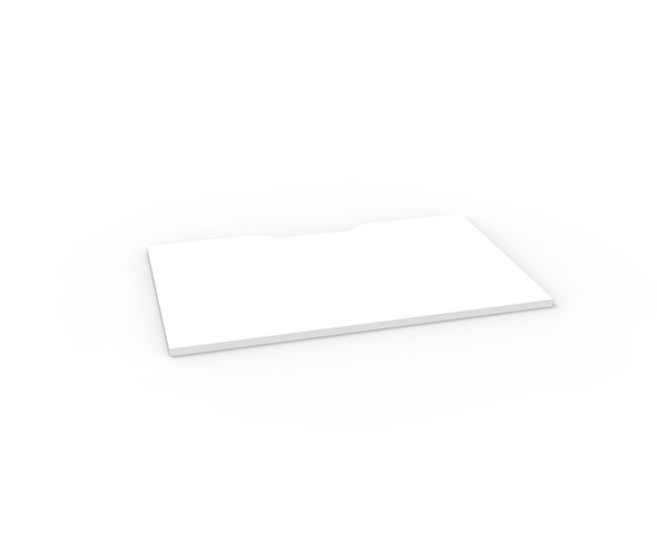 Rapidline Scalloped Table Top 1200 x 750 x 25mm Only Natural White