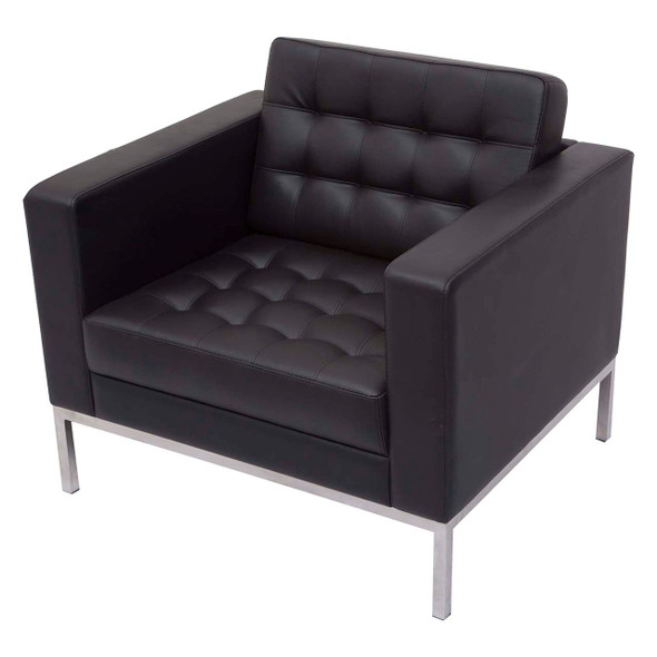 Rapidline Venus 1 Seater Lounge Black PU