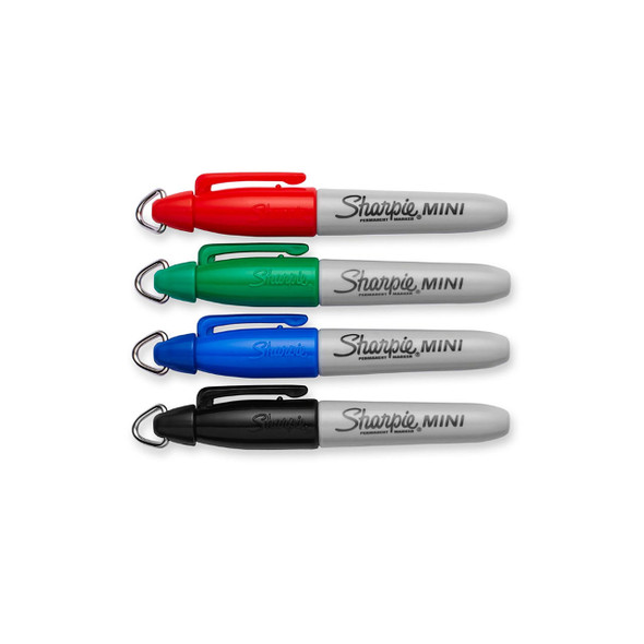 Sharpie Assorted Mini Permanent Marker Fine Point Pack 4 Box of 6