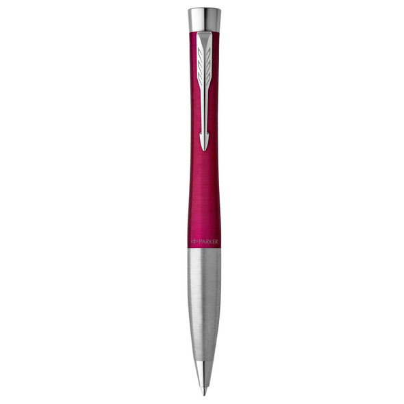 Parker Urban Twist Ballpoint Pen Magenta Lacquer and Chrome Trim Medium Tip