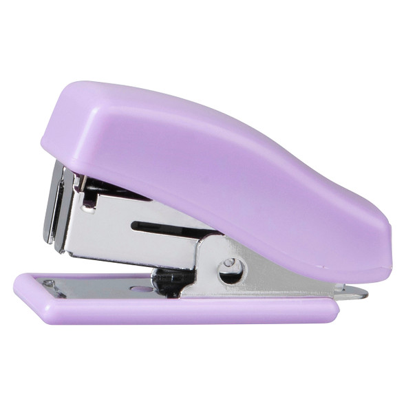 Marbig Stapler Mini Half Strip Pastel Purple with 1000 Staples