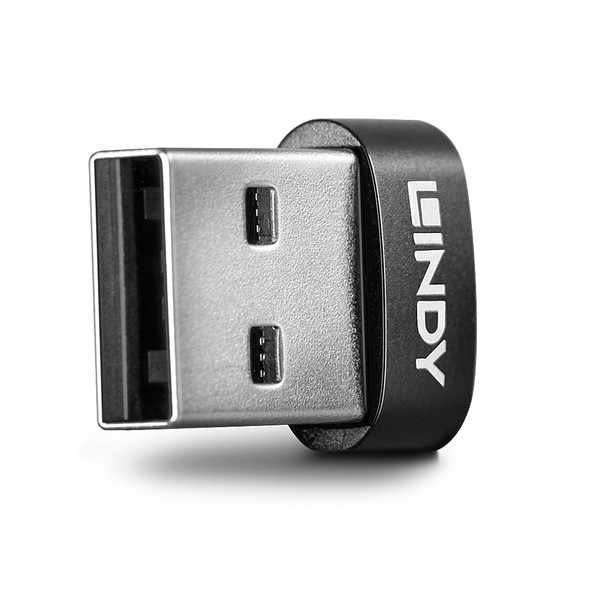 Lindy USB 2.0 Type A Male to C Female Adapter Black