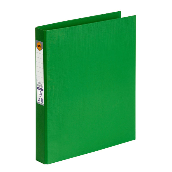 Marbig Ring Binder 25mm 2D Polyethylene A4 Green Box of 6