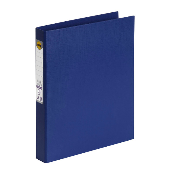Marbig Ring Binder 25mm 2D Polyethylene A4 Blue Box of 6